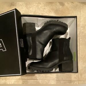 Black MIA Chunky Heel Booties